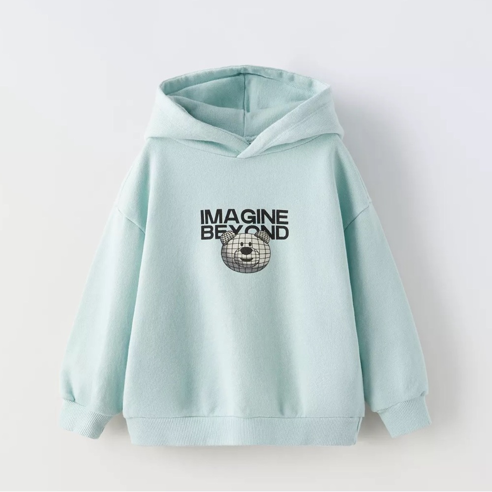 Zara Toddler Disco Bear Hoodie